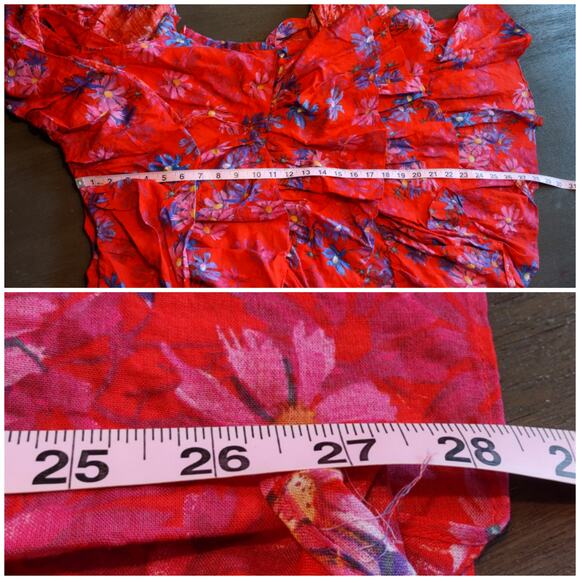 Endless Rose Vallis One Shoulder Floral Tiered Mini Dress Size Large - Picture 16 of 16